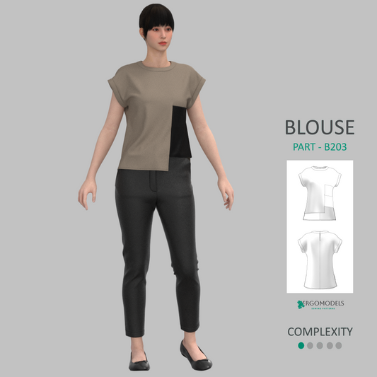 Blouse B203 Size (40/XXS-50/XL)