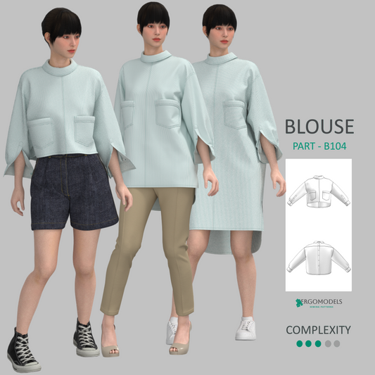 Blouse B104 Size(50/XL-58/5XL)