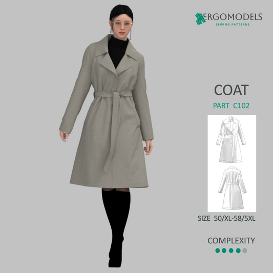 Coat C102 Size(50/XL-58/5XL)