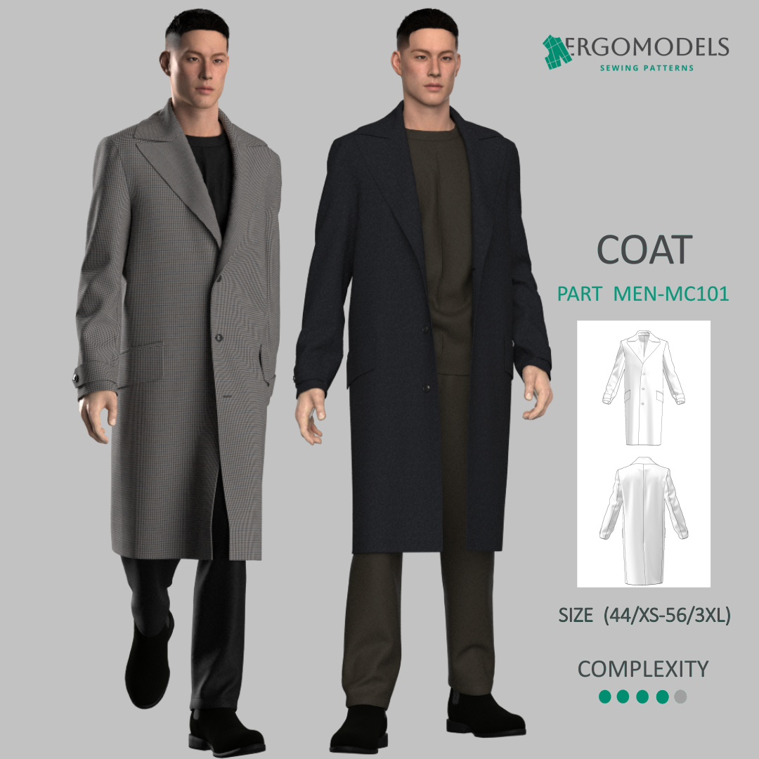 Coat MEN-MC101 Size(44/XS-56/3XL)