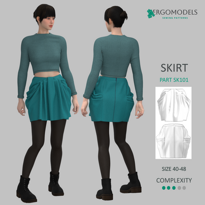 Skirt SK101 Size (40/XXS-48/L)