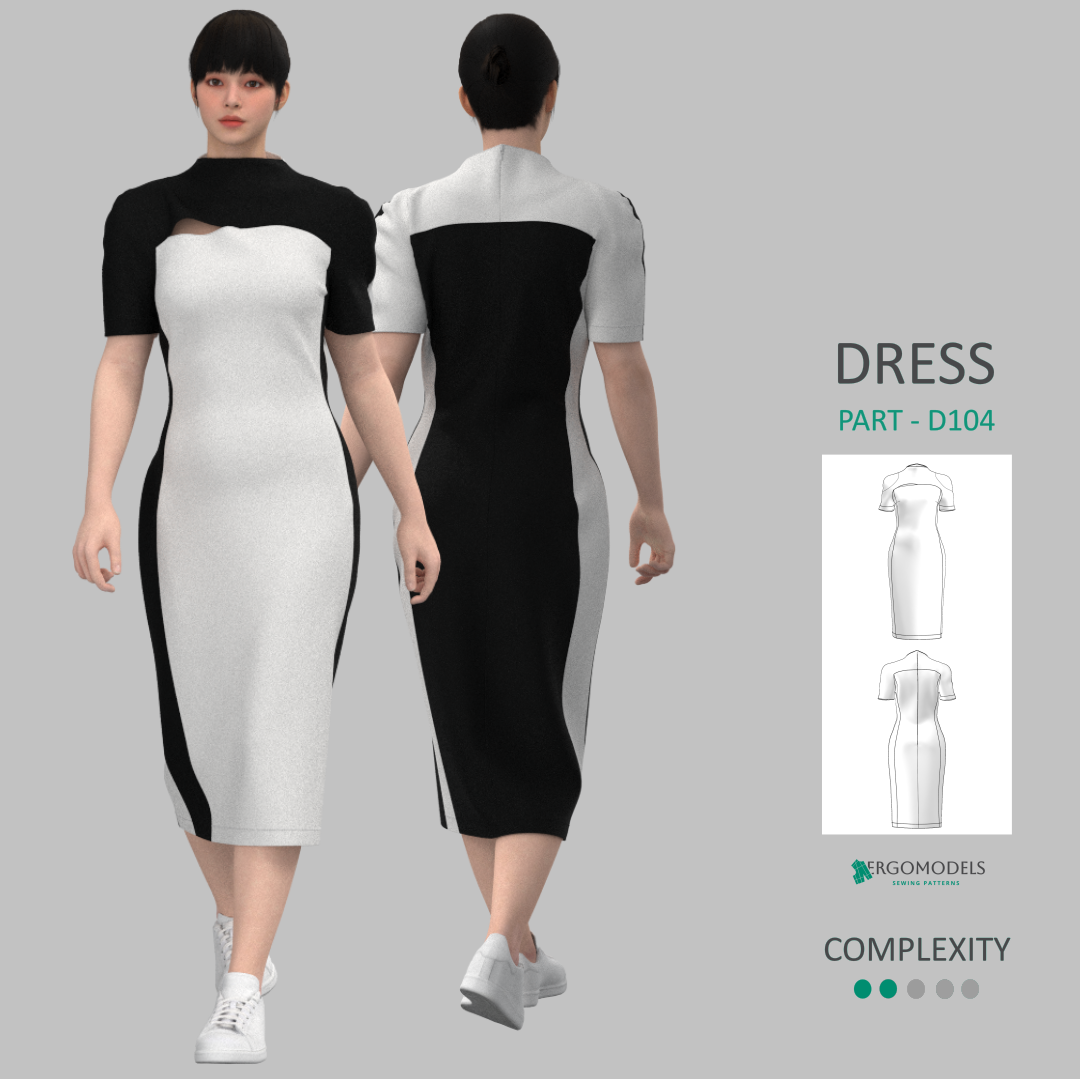 Dress D104 Size(40/XXS-50/XL)